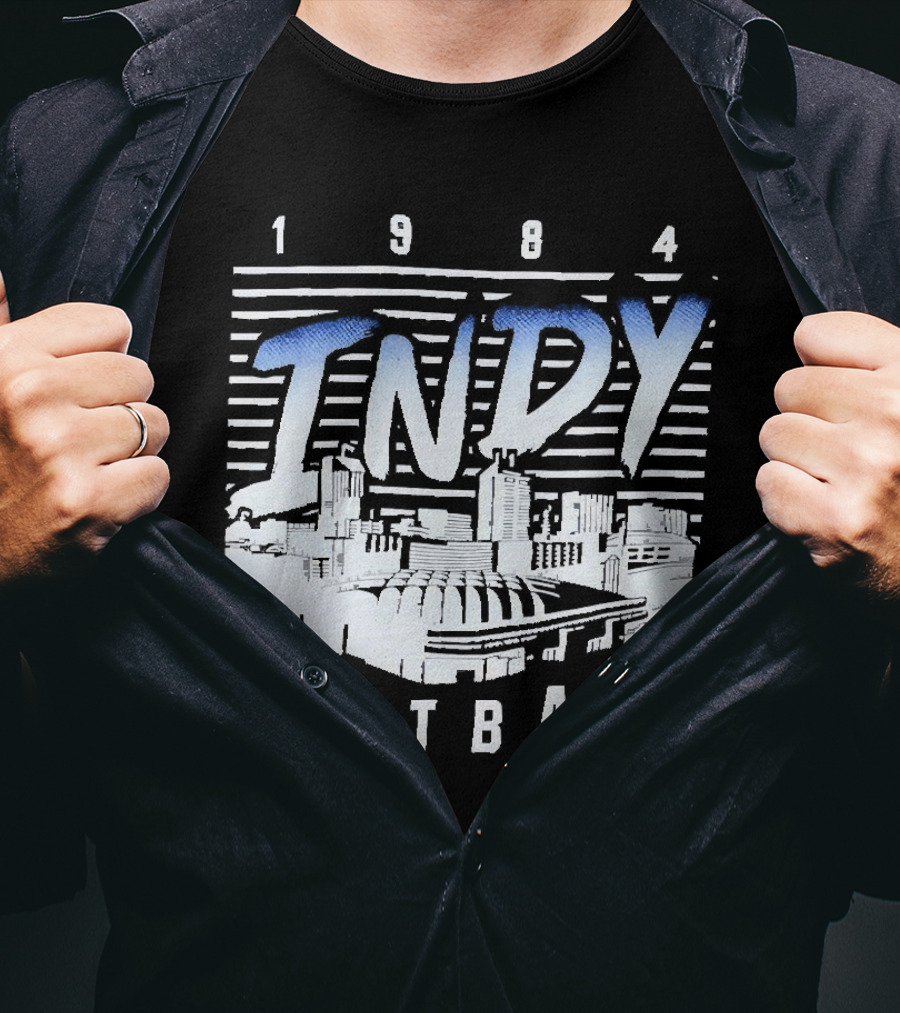 1984 Indy Football Skyline T-Shirt