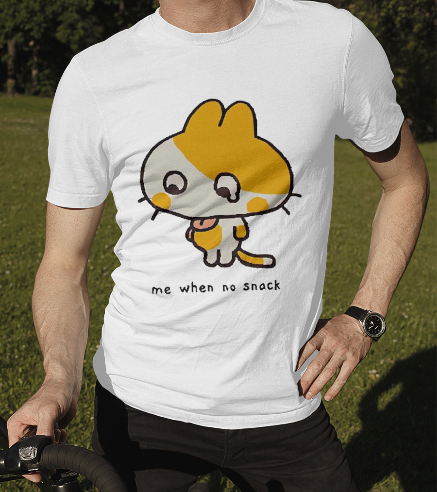 Liliuhms Me When No Snack Cat Cute Character T-Shirt
