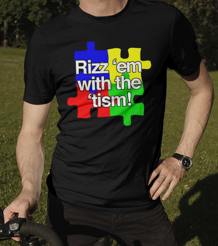 Rizz 'em With The ’Tism Puzzle Pieces T-Shirt