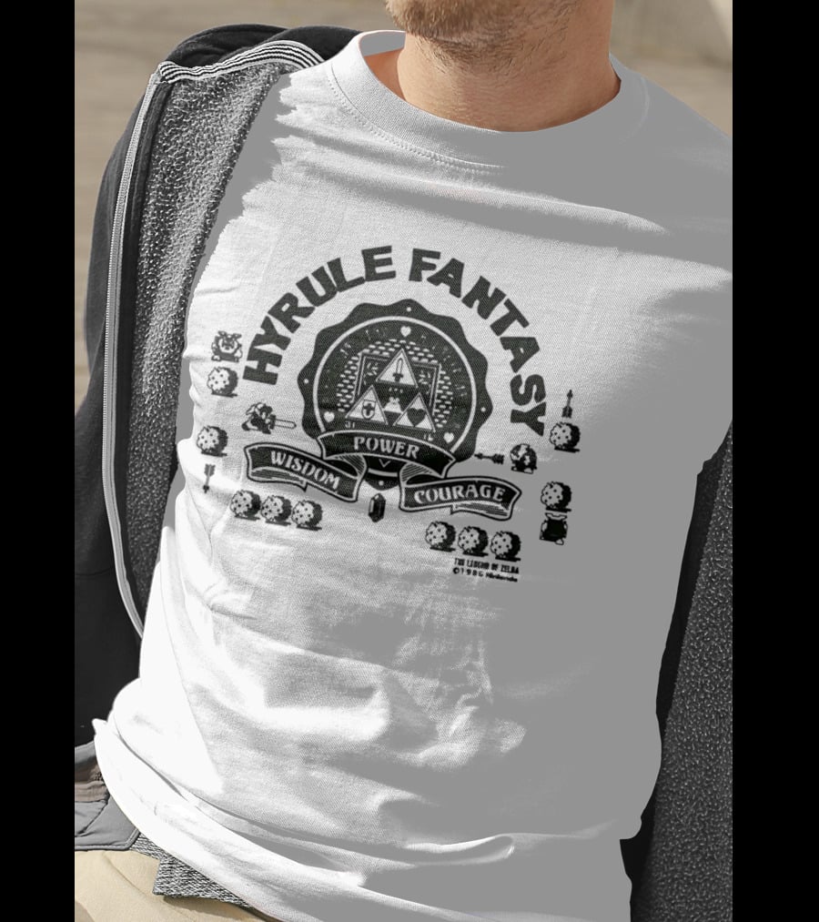 Hyrule Fantasy The Legend Of Zelda Wisdom Power Courage T-Shirt