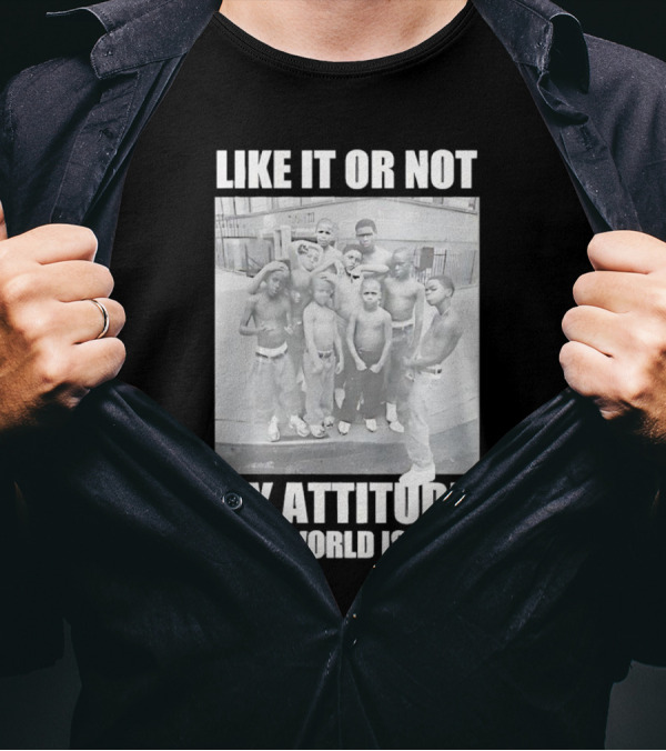 LIKE IT OR NOT MY ATTITUDE THIS WORLD IS MINE T-Shirt