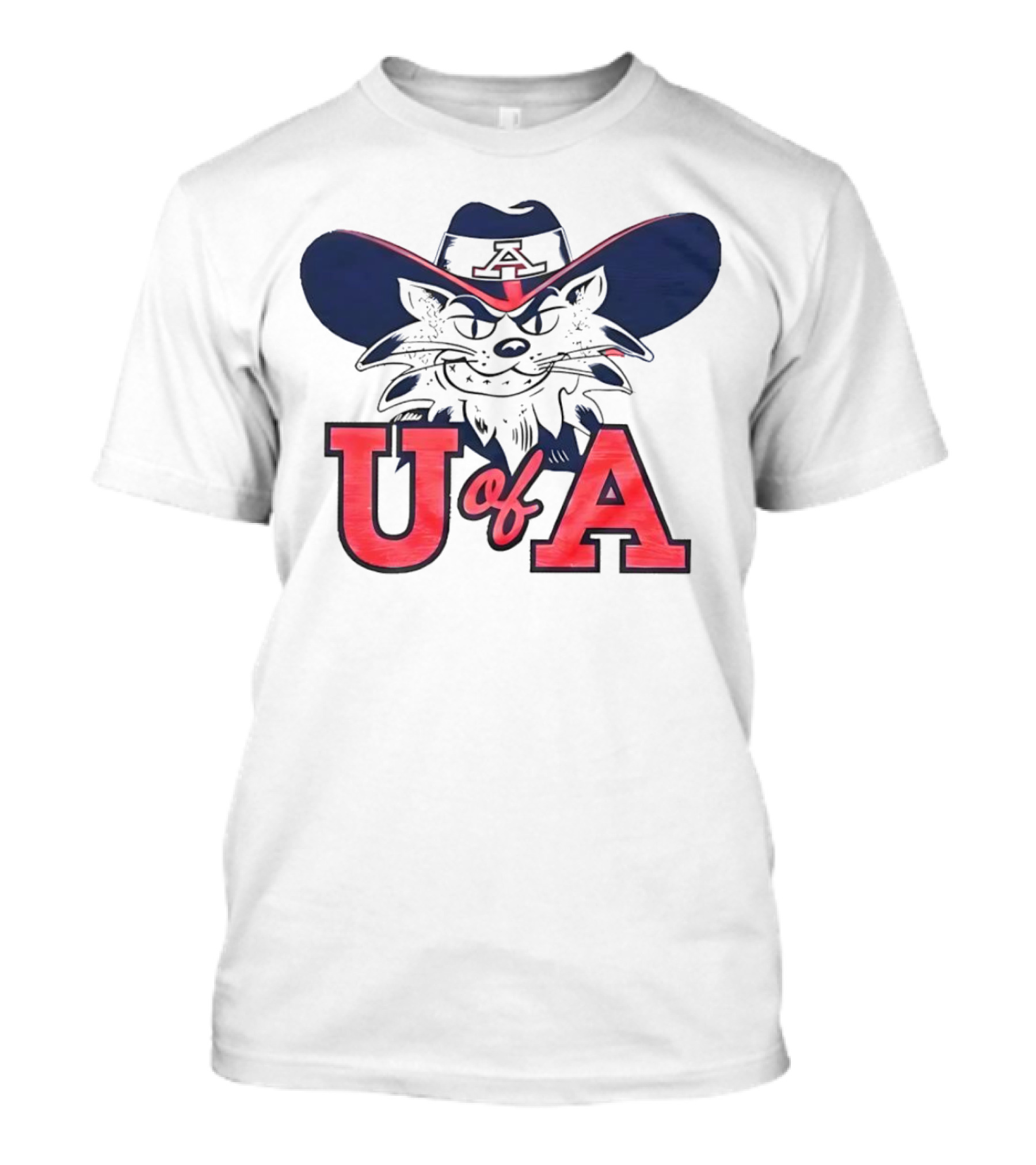 Arizona Wildcats U Of A Mascot Cowboy Hat T-Shirt