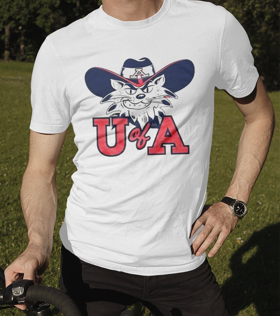 Arizona Wildcats U Of A Mascot Cowboy Hat T-Shirt