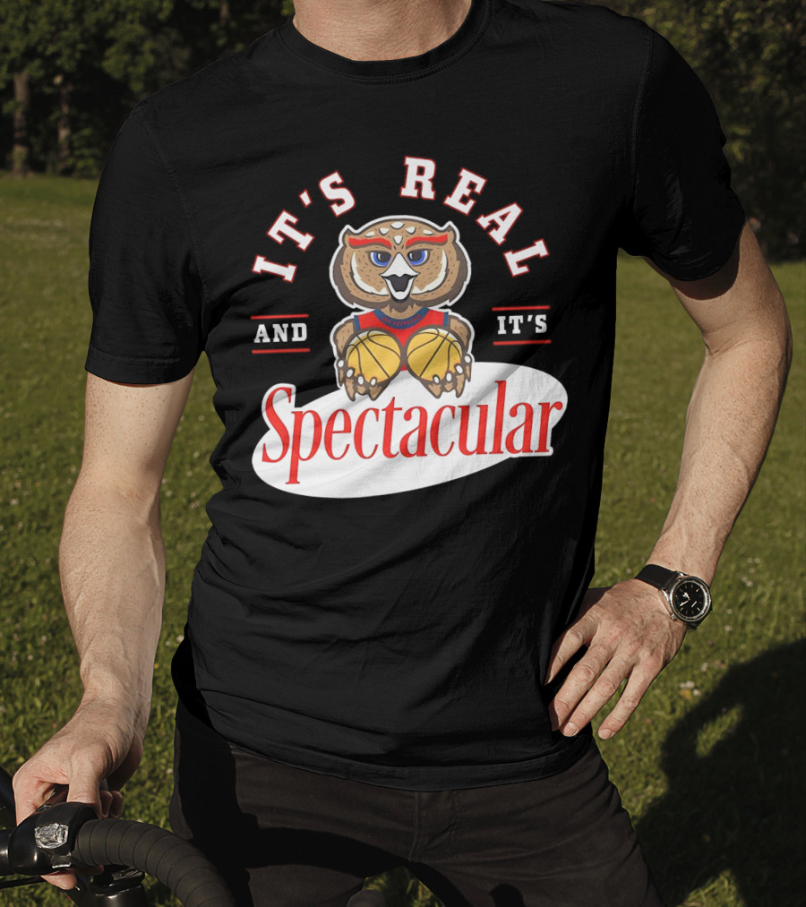 It's Real And It's Spectacular Florida Atlantic Owls Mascot T-Shirt