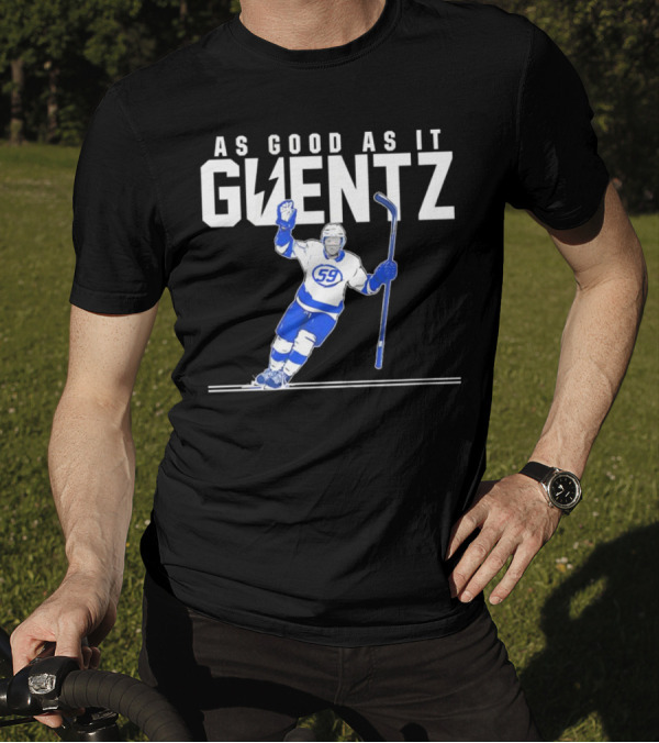 As Good As It Guentz 59 Tampa Bay Lightning Jake Guentzel Hockey Player T-Shirt