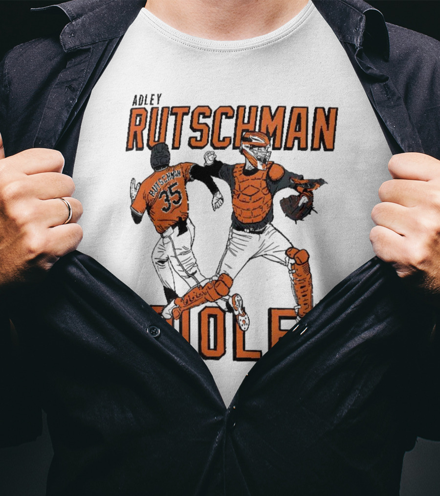 Adley Rutschman Baltimore Orioles #35 MLB Catcher T-Shirt