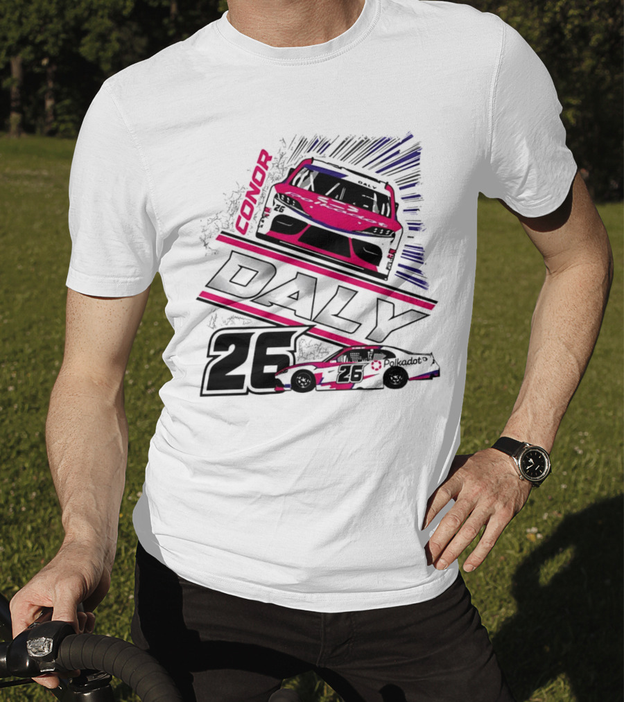Conor Daly 26 Polkadot Racing Car T-Shirt