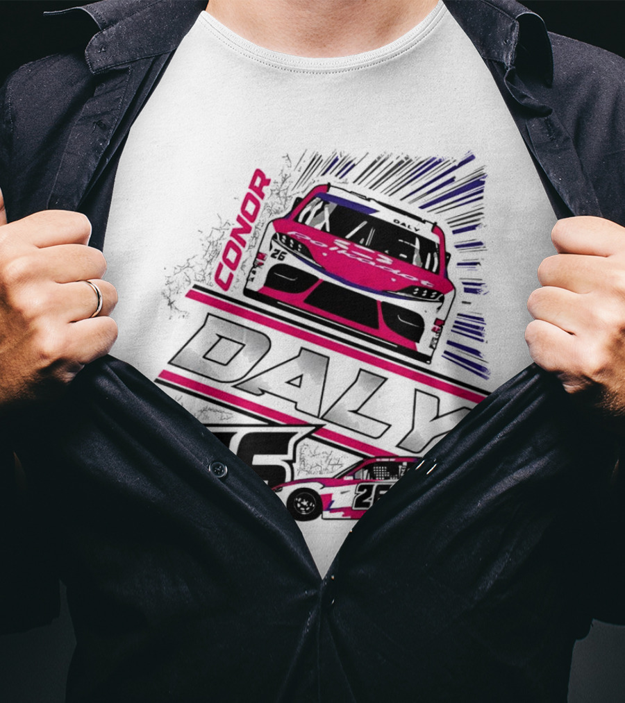 Conor Daly 26 Polkadot Racing Car T-Shirt