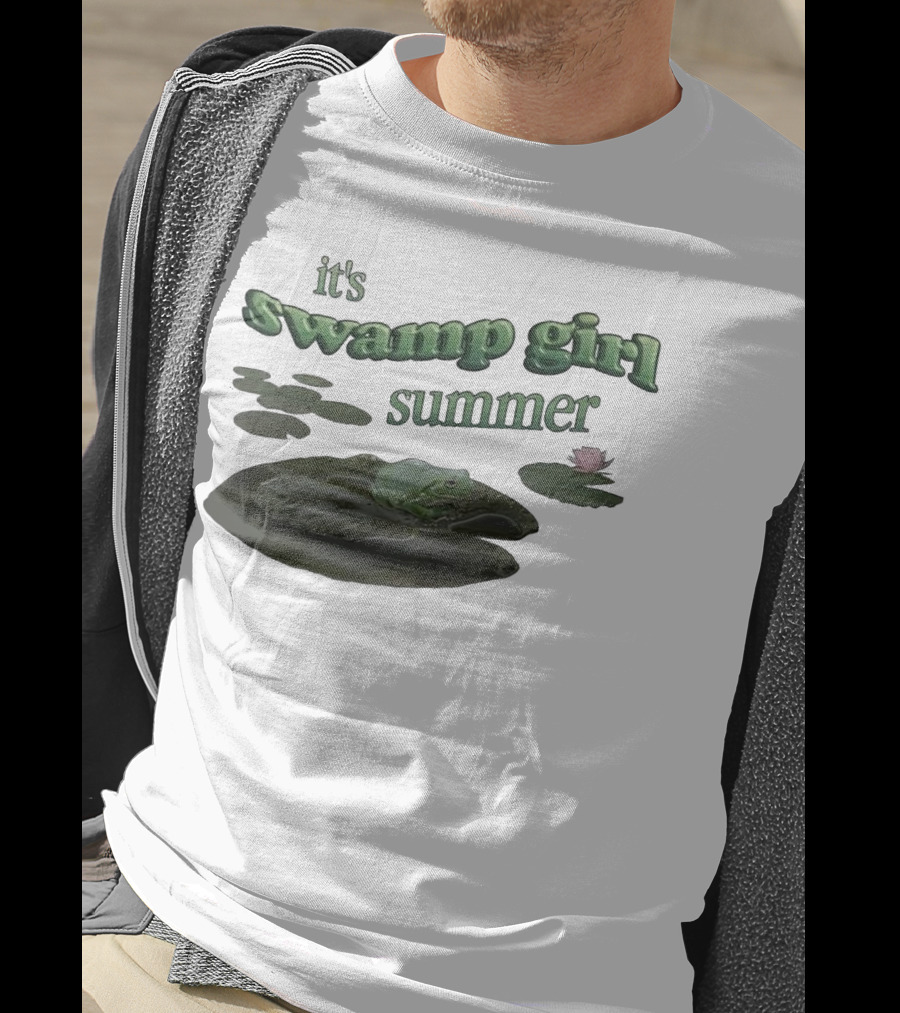 It's Swamp Girl Summer Frog Lily Pads Blossom T-Shirt