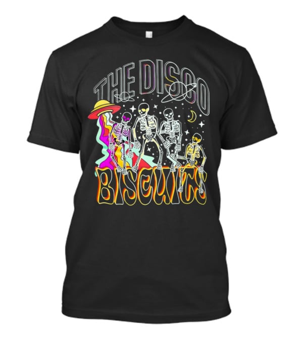 The Disco Biscuits Skeletons Dancing With UFO And Stars T-Shirt