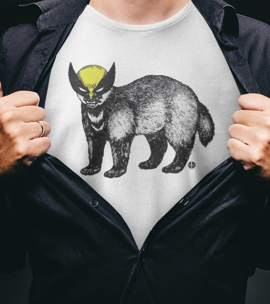 This Is Textbook Wolverine With Yellow Mask On Animal T-Shirt