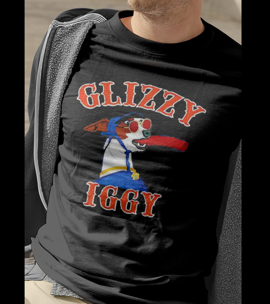 Glizzy Iggy Dog New York Mets Fun Canine Baseball T-Shirt