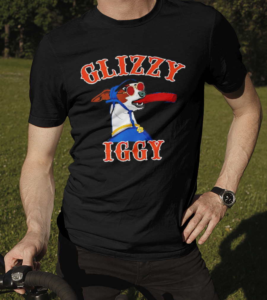 Glizzy Iggy Dog New York Mets Fun Canine Baseball T-Shirt