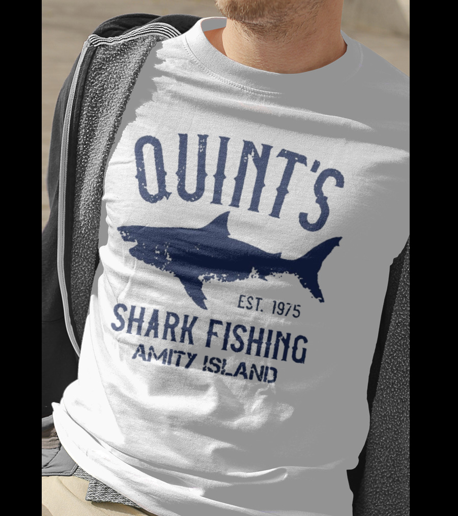Quint’s Shark Fishing Amity Island EST 1975 T-Shirt