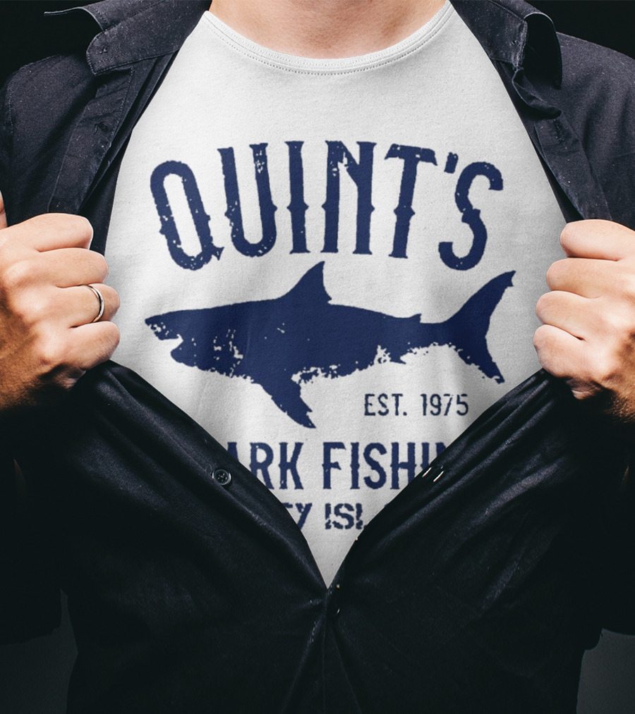 Quint’s Shark Fishing Amity Island EST 1975 T-Shirt