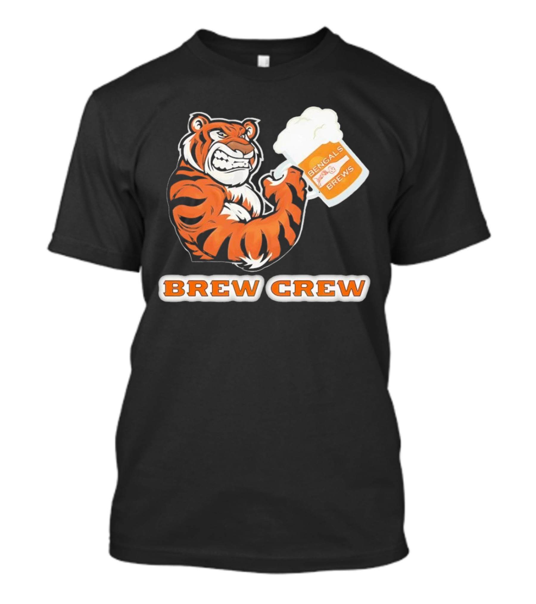 Bengals Brews Brew Crew Tiger Beer Mug T-Shirt