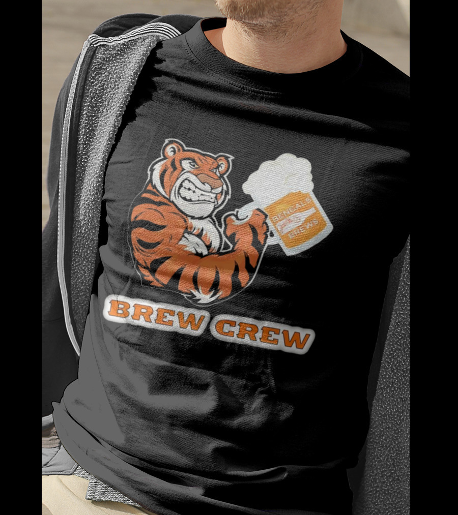 Bengals Brews Brew Crew Tiger Beer Mug T-Shirt