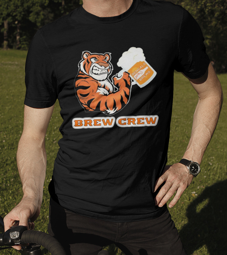 Bengals Brews Brew Crew Tiger Beer Mug T-Shirt