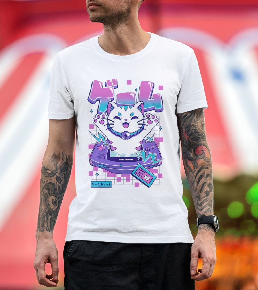 Game Cat Advance Yuri Santos Pereira ゲームキャット T-Shirt