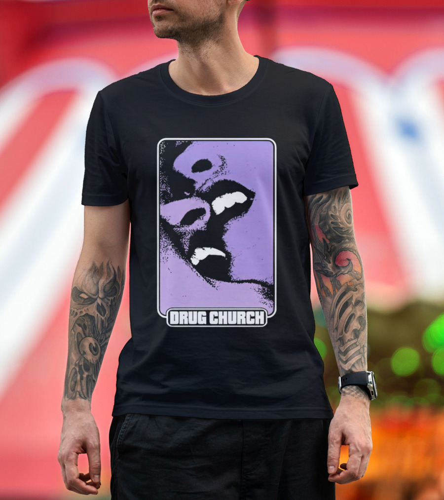 Drug Church Purple Lips Pure Noise T-Shirt