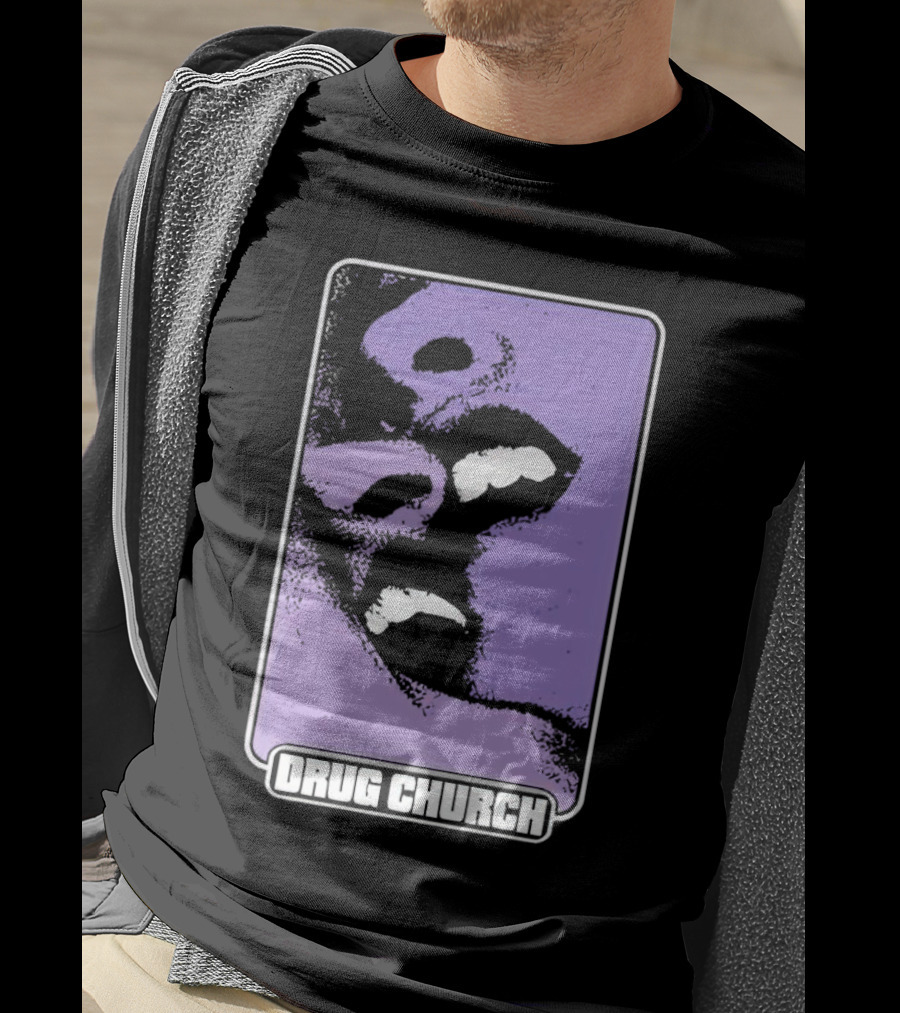Drug Church Purple Lips Pure Noise T-Shirt