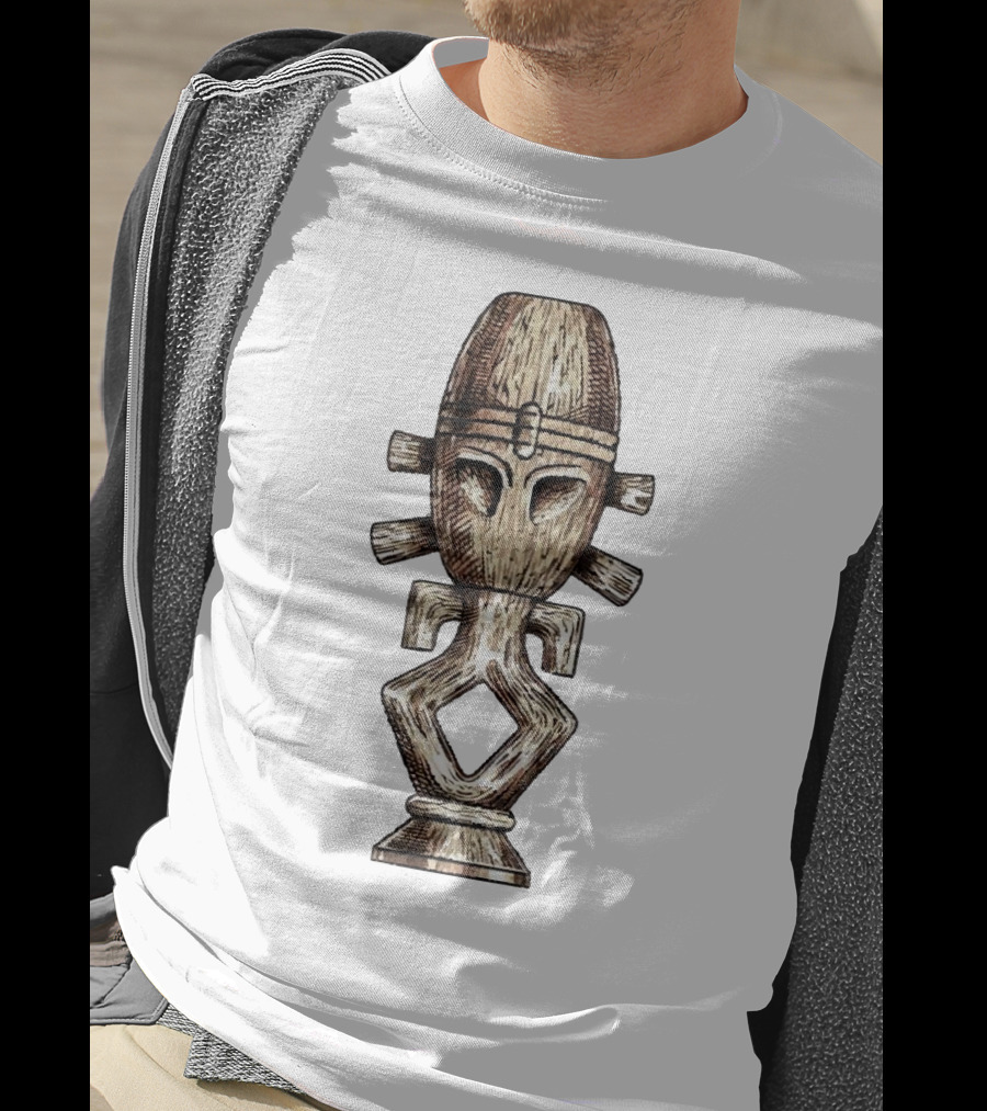 Seeking Jamaharon Ancient Symbol With Tribal Mask T-Shirt