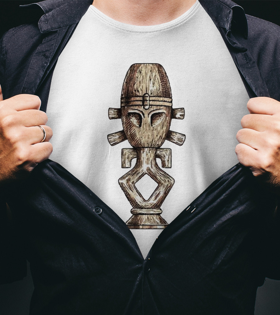 Seeking Jamaharon Ancient Symbol With Tribal Mask T-Shirt