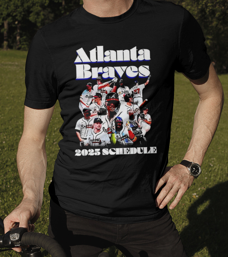 Atlanta Braves 2025 Schedule Team Players T-Shirt
