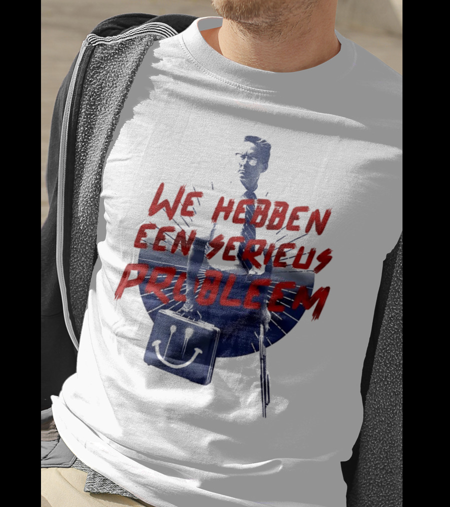 We Hebben Een Serieus Probleem Smiley Bag Man In Shadow T-Shirt