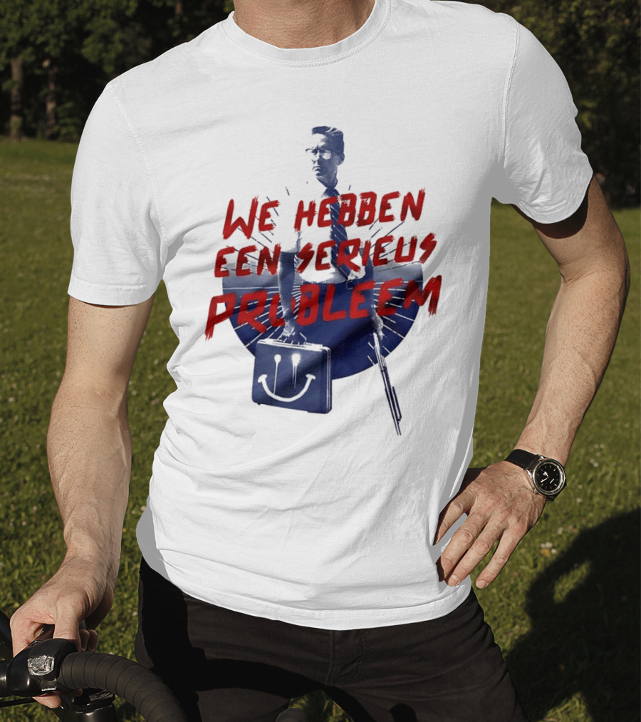 We Hebben Een Serieus Probleem Smiley Bag Man In Shadow T-Shirt