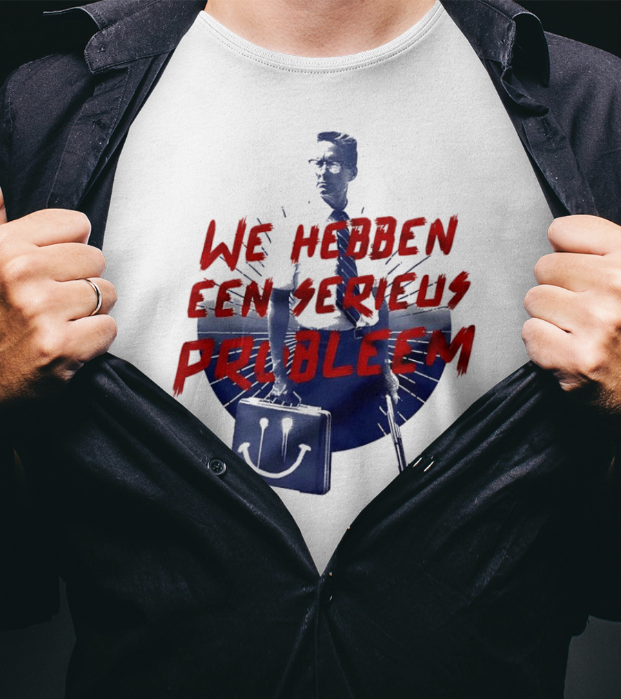 We Hebben Een Serieus Probleem Smiley Bag Man In Shadow T-Shirt