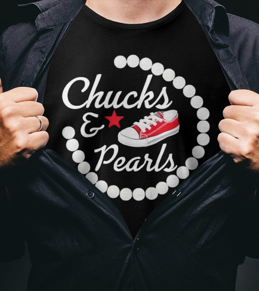 Chucks Pearls Red Sneaker Star T-Shirt