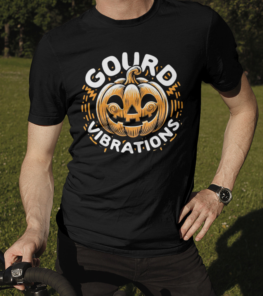 Gourd Vibrations Pumpkin Jack-O'-Lantern T-Shirt