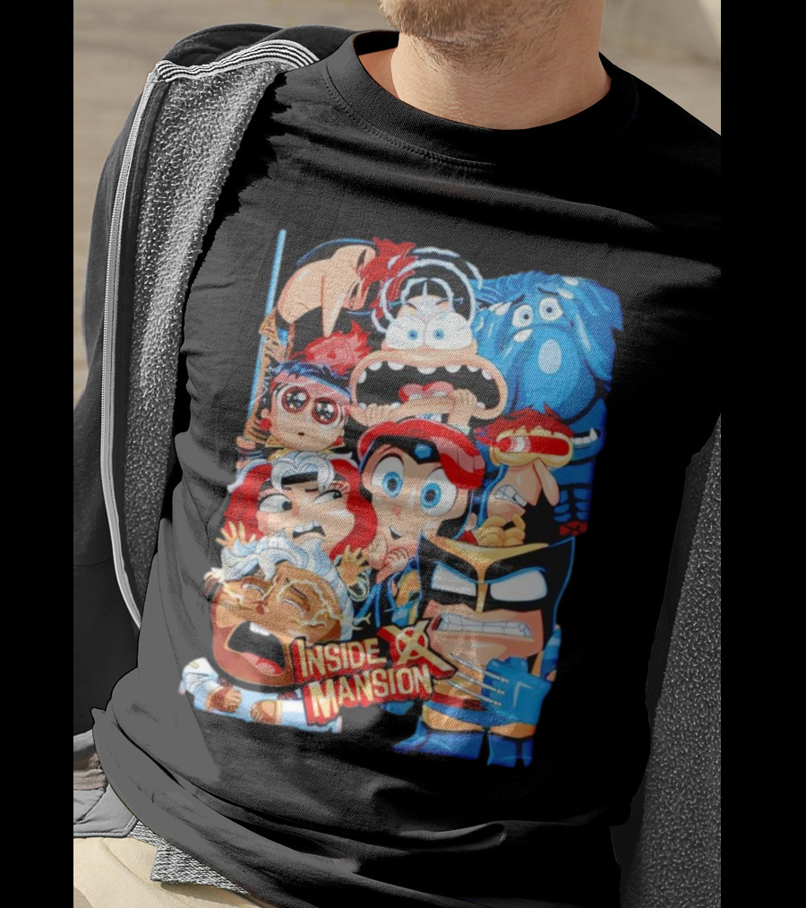 Inside X Mansion Inside Out 2 X-Men Mashup T-Shirt