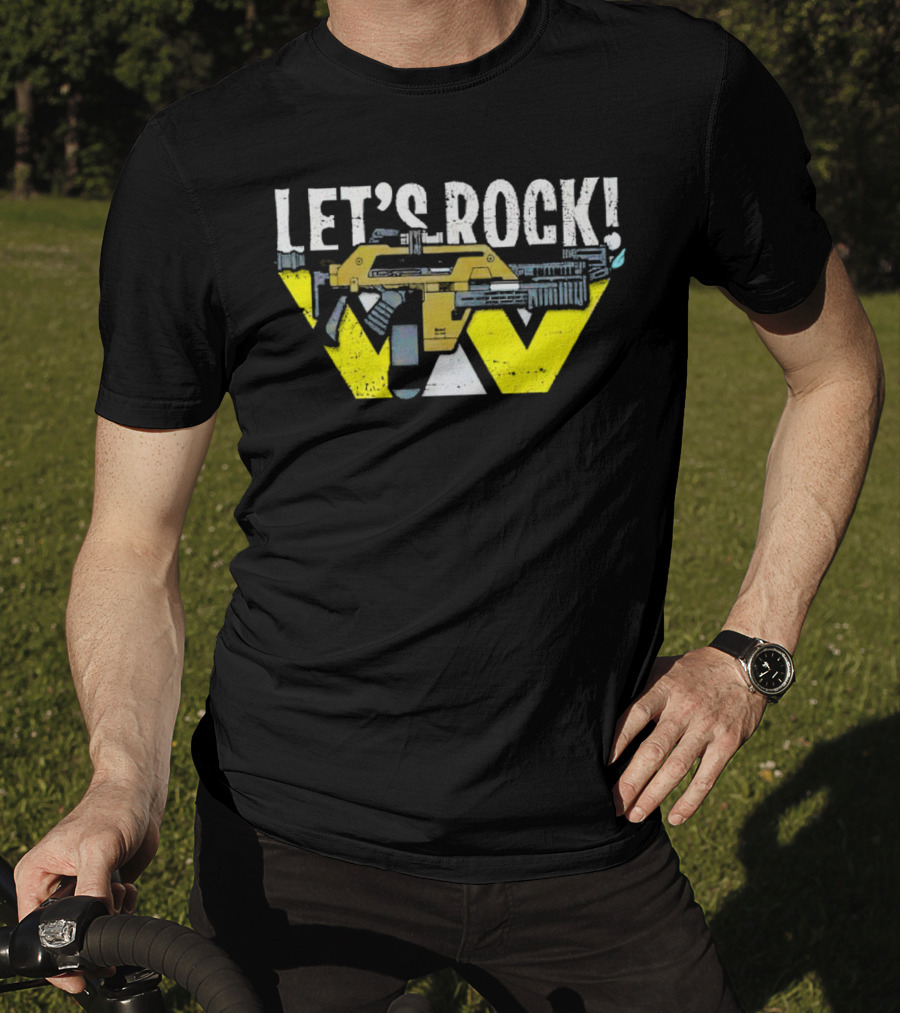 LET'S ROCK Aliens Weyland Yutani Pulse Rifle T-Shirt