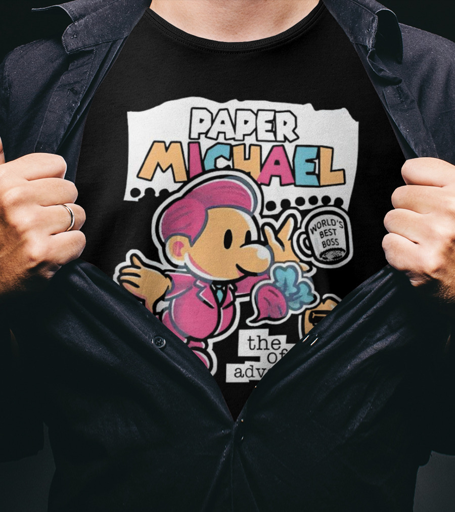 Paper Michael World's Best Boss The Office Adventures T-Shirt