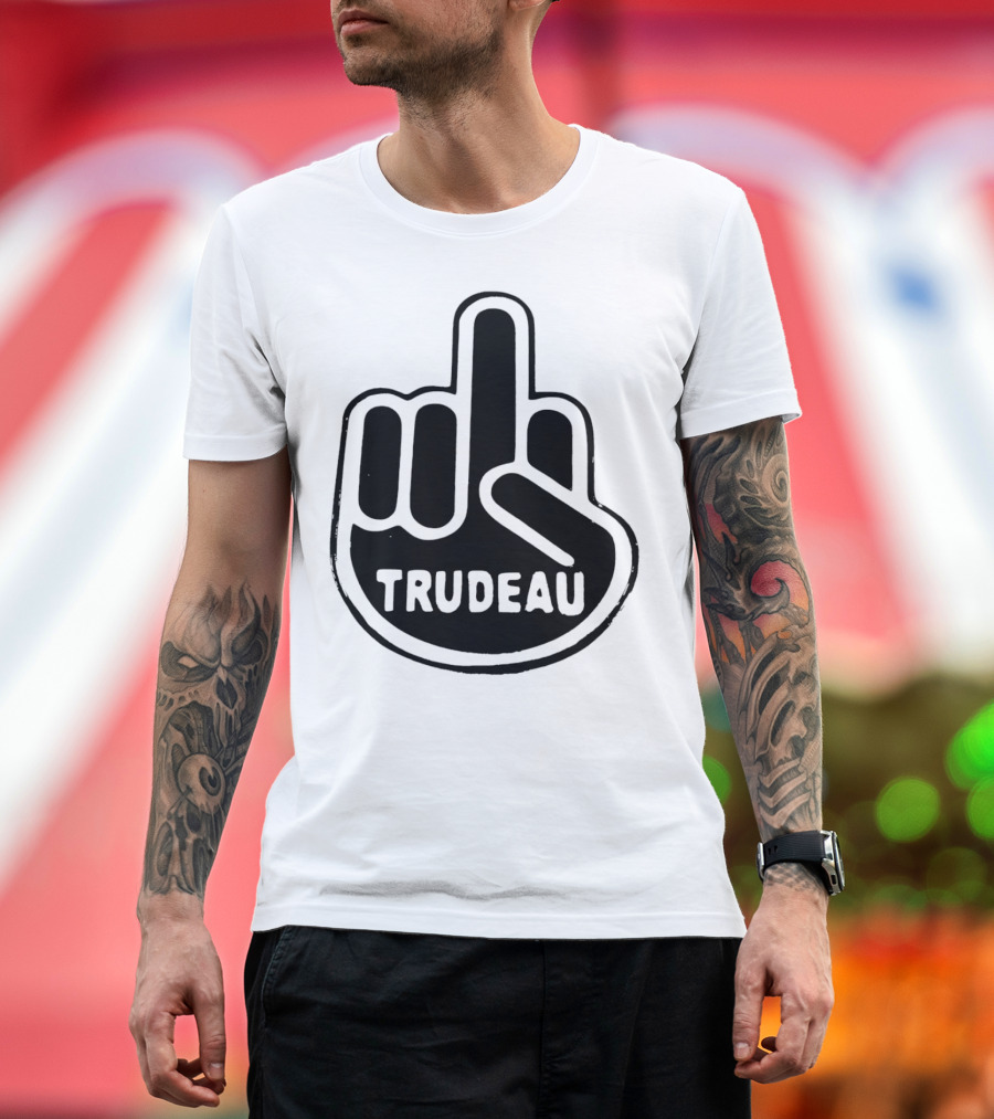 Trudeau Middle Finger Hand Gesture T-Shirt