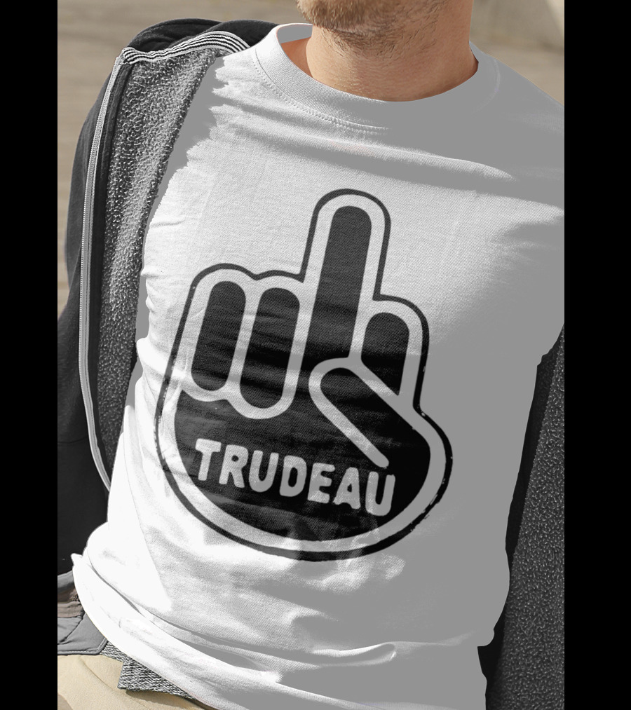 Trudeau Middle Finger Hand Gesture T-Shirt