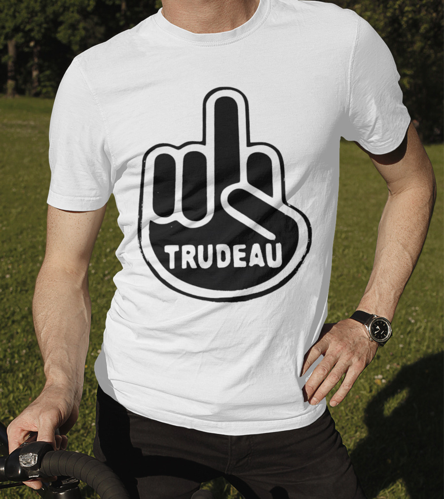 Trudeau Middle Finger Hand Gesture T-Shirt