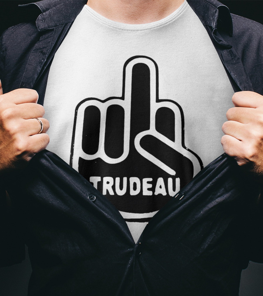 Trudeau Middle Finger Hand Gesture T-Shirt