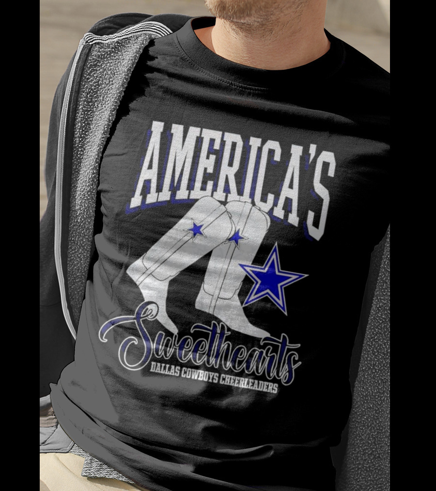 America's Sweethearts Dallas Cowboys Cheerleaders Boots T-Shirt