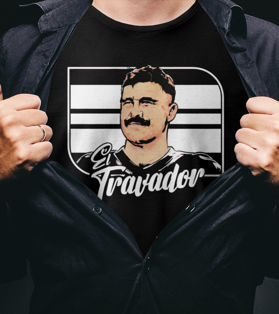 Travis Kelce El Travador NFL Football Player Caricature T-Shirt