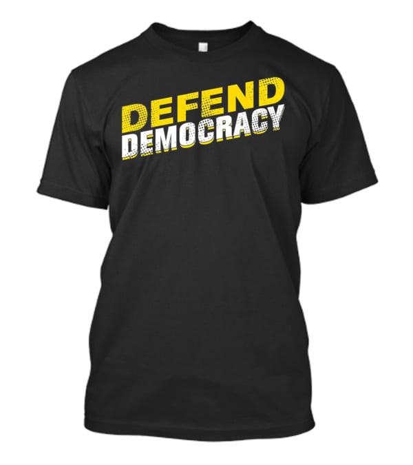 Defend Democracy Bold Vintage T-Shirt
