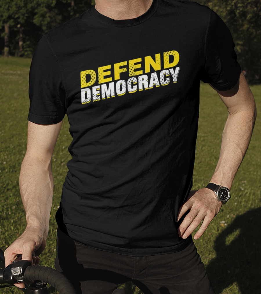 Defend Democracy Bold Vintage T-Shirt
