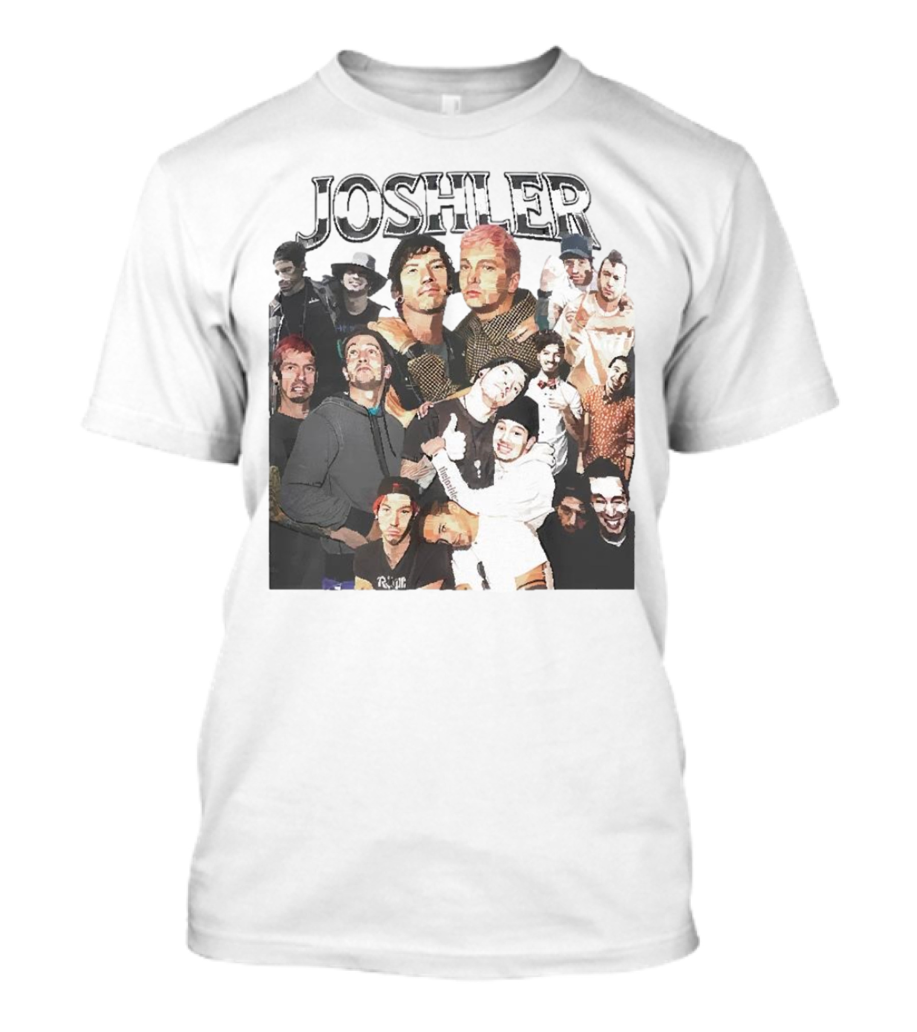 Joshler Collage Of Band Members And Group Poses T-Shirt