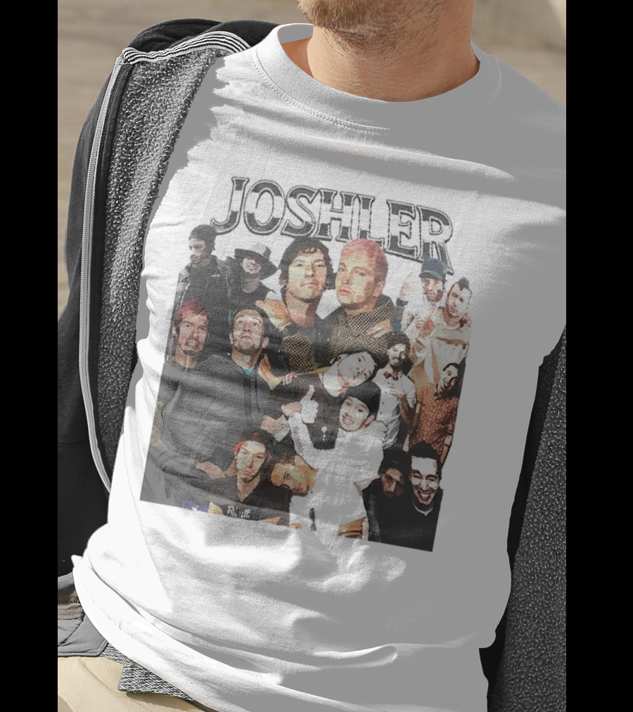 Joshler Collage Of Band Members And Group Poses T-Shirt