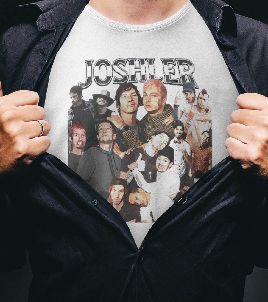 Joshler Collage Of Band Members And Group Poses T-Shirt
