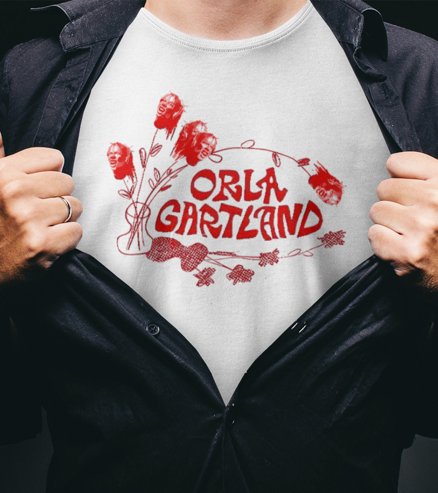 Orla Gartland Floral Red Faces T-Shirt