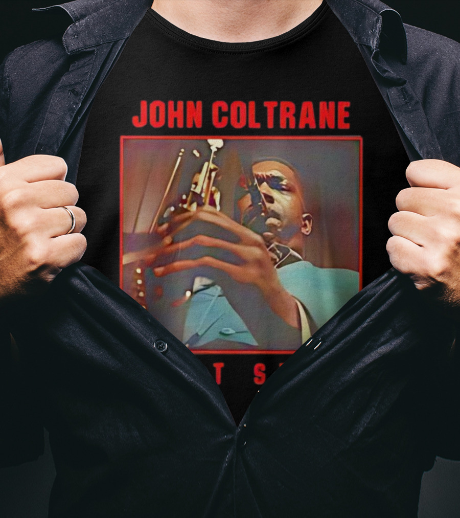 John Coltrane Giant Steps Album Cover Saxophone Iconic Jazz Image T-Shirt