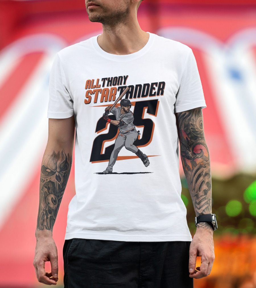 Anthony Santander All-Star Baseball Player Number 25 Baltimore T-Shirt
